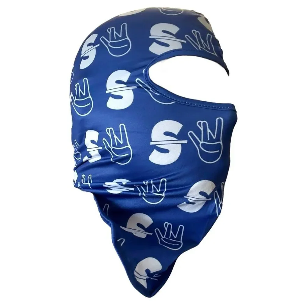 NWT Navy Blue Westside Balaclava Unisex OS | Biking Urban Trap Punk HipHop Indie - Picture 5 of 11